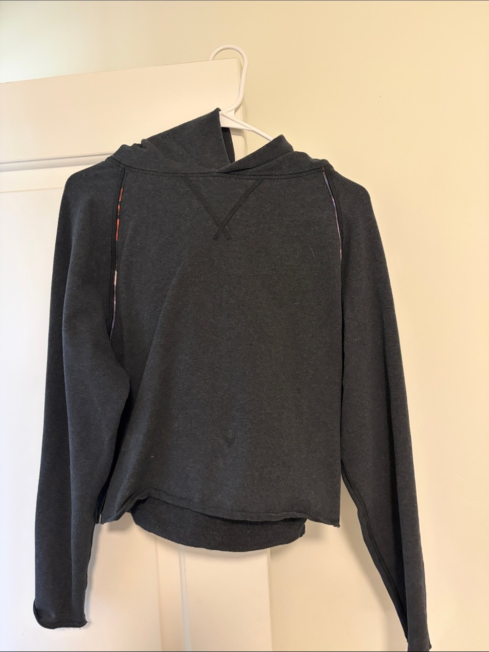 Women's Charcoal Hooded Pullover Sweater